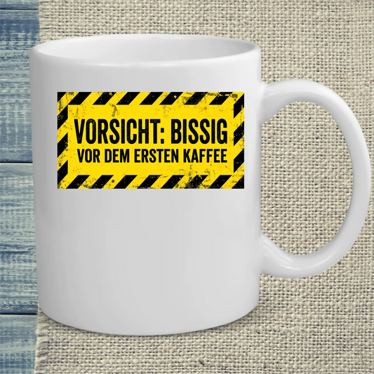 Tasse 325ml - Vorsichtig bissig - Kaffee